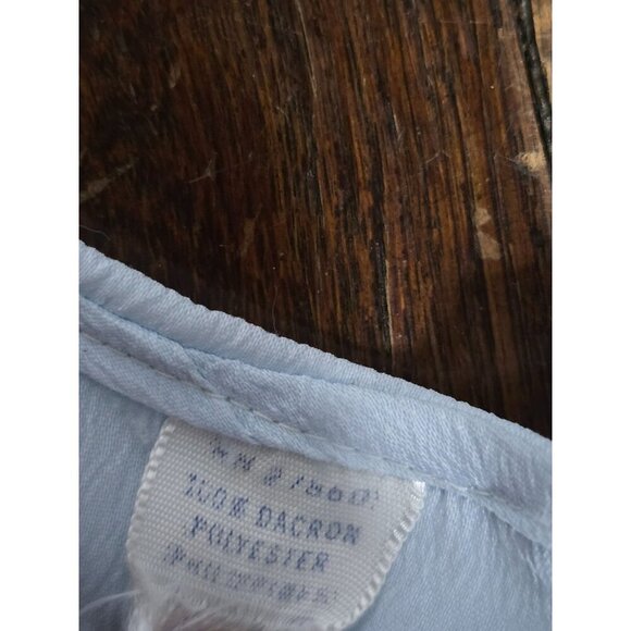 Vintage Light Blue Dainty Lace Embroidered Duck Baby Dress - Picture 8 of 12